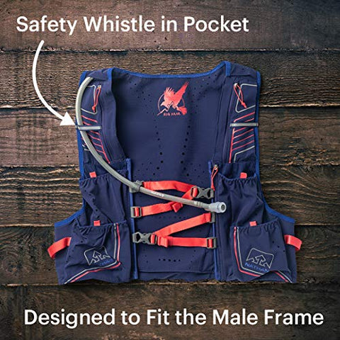 Image of Nathan Men’s Hydration Pack/Running Vest - VaporKrar 2.0-12L Capacity with 1.6 L Water Bladder, Hydration Backpack - Running, Marathon, Hiking, Outdoors, Cycling and More