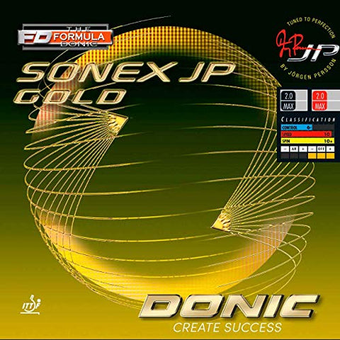 Image of DONIC Sonex Jp Gold Table Tennis Rubber ( Black)