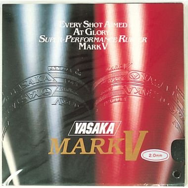Image of Yasaka Mark V Table Tennis Natural and Synthetic Rubber (Red)