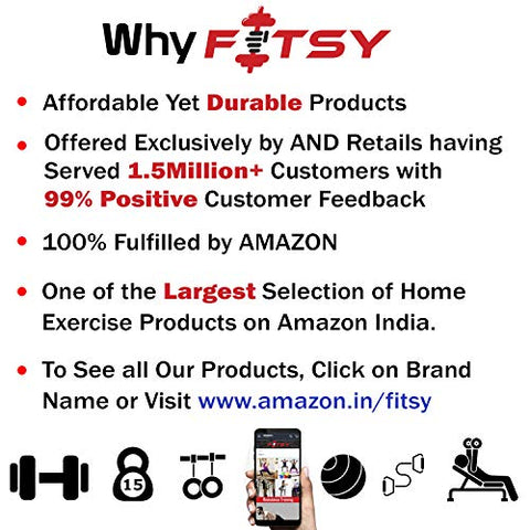 Image of FITSY Cotton Nylon Blended Elastic 8 Loops Stretching Strap for Yoga, Pilates, Exercise, Physical Therapy Home Fitness, Black