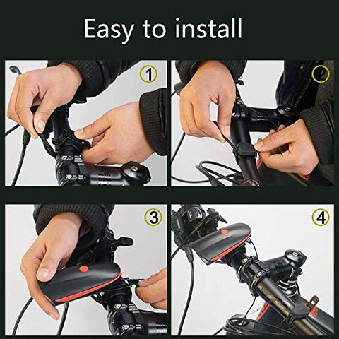 Image of Lista Rechargeable Bike Horn And Light 140 DB with Super Bright 250 Lumen Light 3 Modes