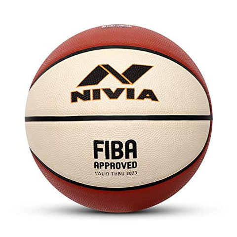 Image of Nivia 1124 Rubber Basketball, (Multicolour)