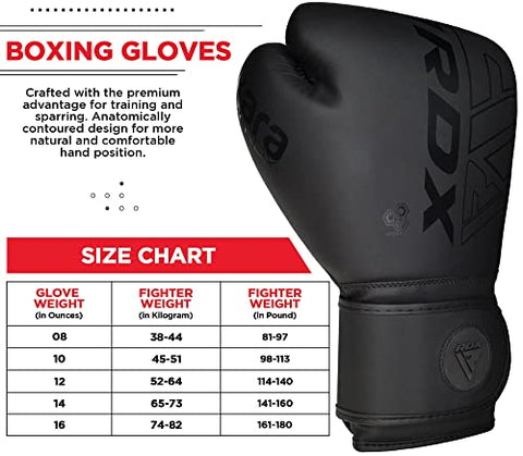 Image of RDX Boxing Gloves Sparring and Muay Thai Maya Hide Leather, Kara Patent Pending Training Mitt for Kickboxing, Punching Bag, Focus Pads, MMA, Thai Pad, Double End Ball Punching Fight Gloves