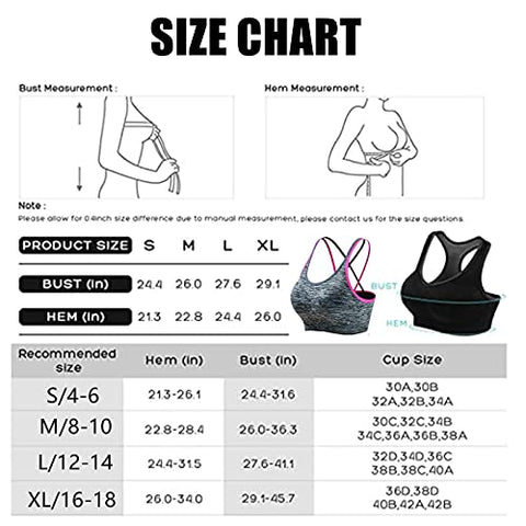 Image of LUCKY CUP Padded Strappy Sports Bras for Women Girl Sexy Thin Underwear Crisscross Back - Activewear Tops for Yoga Running Fitness (2 Pack, S)