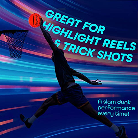 Image of GlowCity LED Light-Up Basketball – Size 6, 28.5-inch, Official Size Women’s Basketball, Good for Pre-Teens Too – Impact Activated Glow-in-The-Dark, Nylon Wound Durability, Batteries Included