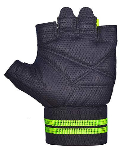 Image of Xtrim Macho Unisex Leather Workout Gloves (Black,Medium)