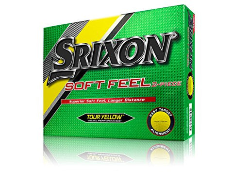 Image of Srixon Men's Soft Feel Dozen Golf Balls, Tour Yellow