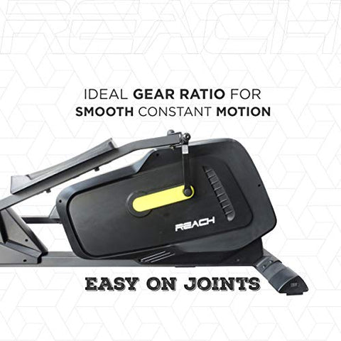 Image of REACH C-500 Elliptical Cross Trainer Machine for Cardio Fitness Strength Conditioning Workout at Home or Gym Exercise | 8 Kg Flywheel