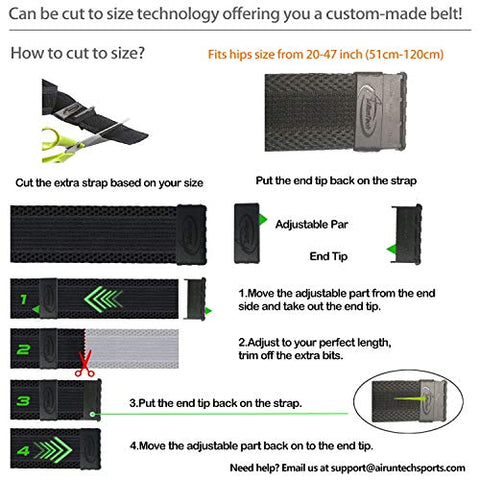 Image of AiRunTech Waist Pack Water Bottle Holder, Fanny Pack/Pouch Bag Women Running, iPhone Samsung Waterproof Purse Pockets Running Belt Fitness Jogging Accessories (Upgraded II Black 4.0")