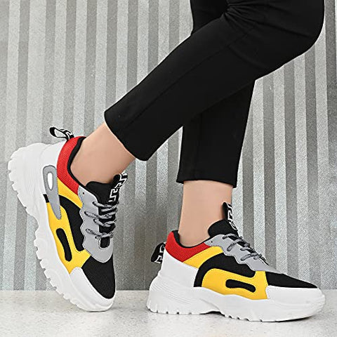 Image of Carrito Casual Shoes for Women's/Ladies/Female/Girls Trendy, Fashionable, Lightweight, Comfortable, Casual wear lace-up White Sneakers for Women's/Sneakers for Women's and Girl's