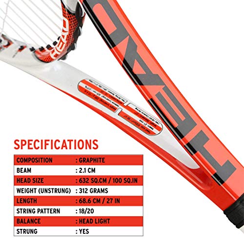 HEAD Graphite Microgel Radical MP Tennis Racquet