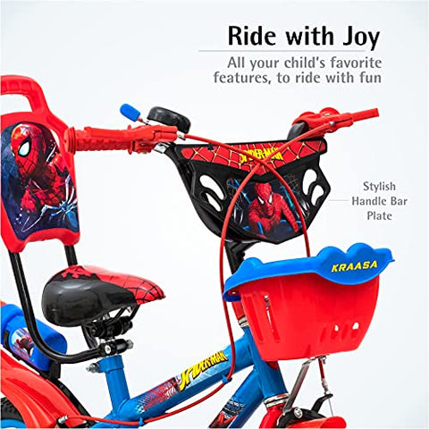 Image of Kraasa Spider Kids Cycle for 3 to 5 Years Boys & Girls (14t-Semi-Assembled)