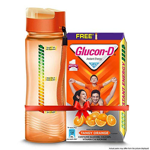 Image of Glucon-D Instant Energy Health Drink Tangy Orange - 1kg Refill with free bottle