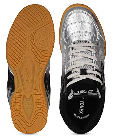 Image of YONEX Legend King 68 Badminton Shoes (Silver/Black, 8 UK)