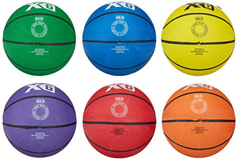 Image of MacGregor Multicolor Basketballs (Set of 6) - Official Size (29.5")