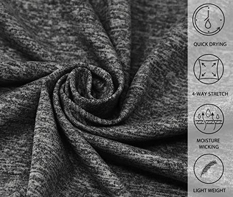 Image of Yoga T-Shirts Womens Sports Tops for Short Sleeve Running Gym Active Wear Black M