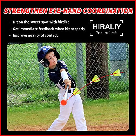 Image of HIRALIY 24 Pack Nylon Badminton Shuttlecocks Birdies, Baseball/Softball Batting Training High Speed Badminton Balls with Stable & Durable, Ideal Hitting Practice for Youth Players Indoor and Outdoor