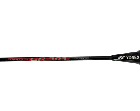 Image of Yonex GR 303 Aluminum Blend Badminton Racquet with Full Cover (Black)