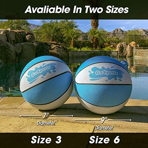 Image of GoSports Water Basketballs 2 Pack | Choose Between Size 3 and Size 6 | Great for Swimming Pool Basketball Hoops
