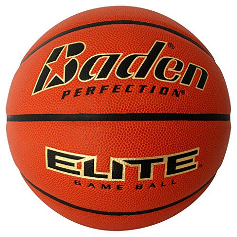 Image of Baden Elite Indoor Game Basketball - Size 7 (29.5"), orange