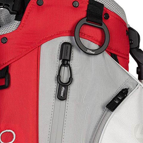 Image of Titleist - Players 4 Plus Golf Bag - Red/White/Gray