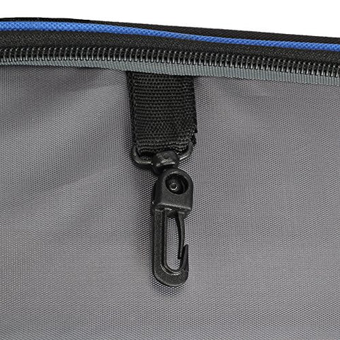 Image of One O One - Lines Collection Triple Black Blue Badminton Kitbag/Tennis Kitbag