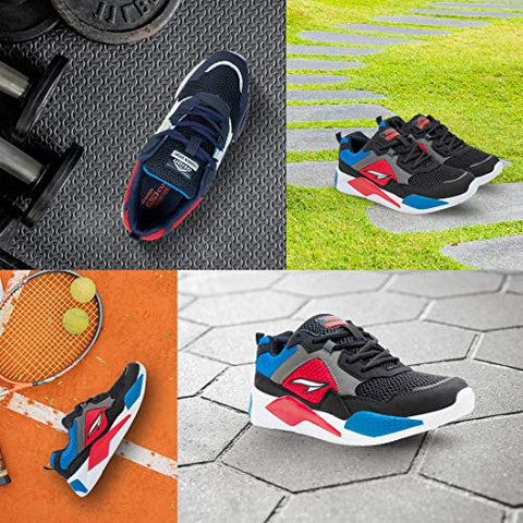 Image of ASIAN Sneaker-03 Black Running Shoes,Sports Shoes,Stylish Casual Sneakers,Walking, Gym, Trekking, Hiking & Party for Men UK-9