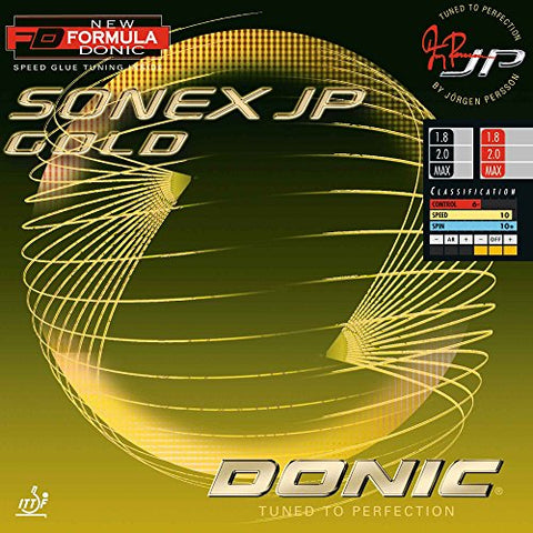 Image of DONIC Sonex Jp Gold Table Tennis Rubber ( Black)