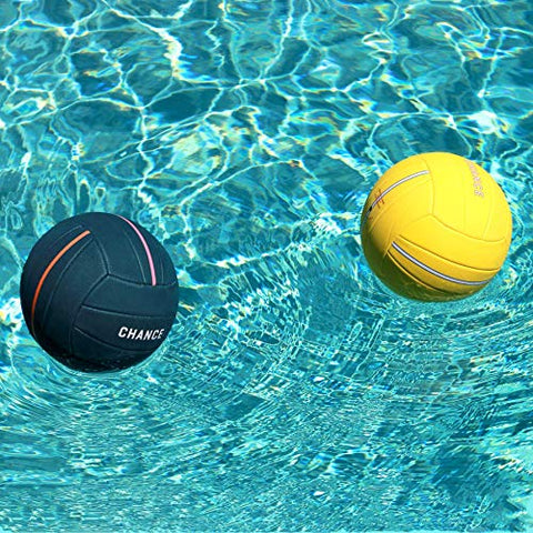 Image of Chance Soft Volleyball - Waterproof Indoor/Outdoor Volleyball for Pool, Beach Volleyball & Indoor Volleyball Ball Play. Recreational Training Ball for All Ages (Size 5) (Splash - Yellow)