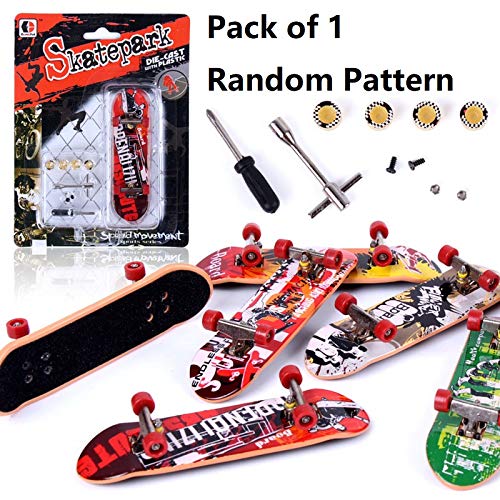 PATPAT 1Pc Mini Skateboard Finger Board Skate Boarding Kit