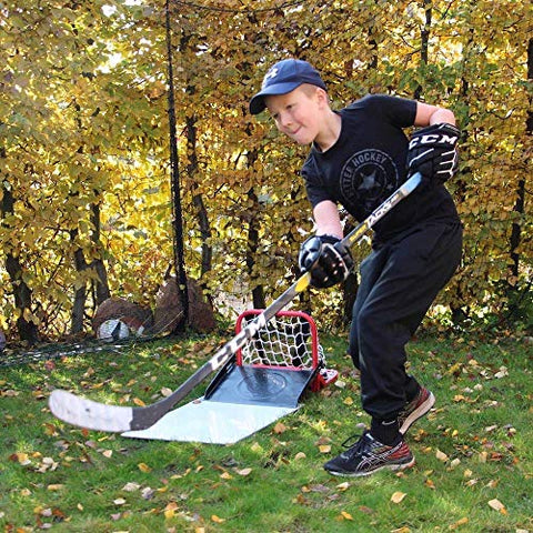 Image of Better Hockey Extreme Sauce Catcher - Saucer Pass Training Aid - Mini Goal Holds Up to 40 Pucks - Fun Backyard Games - Trick Shots - Easy to Carry