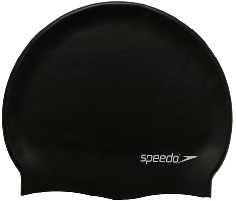 Image of Speedo Silicon Flat Swimcap (Black)