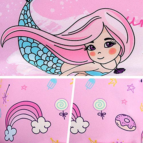 Image of Biange Toddler Swim Vest, Toddler Floatie for Kids 30-50 lbs, Baby Pool Float for Swimming Aid, Boys/Girls Learn to Swim (Pink Mermaid)