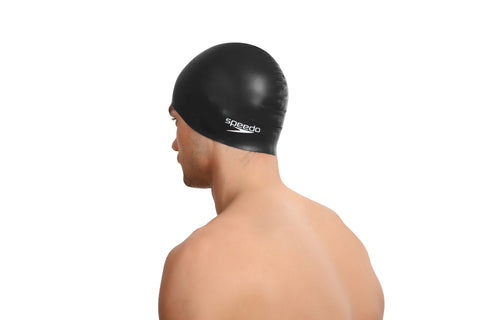 Image of Speedo Silicon Flat Swimcap (Black)