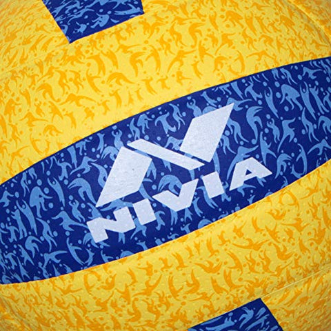 Image of Nivia G-2020 Rubber Volleyball, (Yellow and Blue)