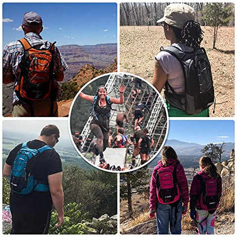 Image of Miracol Hydration Backpack with 2L Water Bladder, Thermal Insulation Pack Keeps Liquid Cool up to 4 Hours, Prefect Outdoor Gear for Skiing, Running, Hiking, Cycling (Blue)