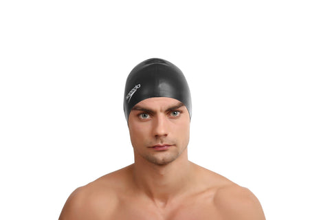 Image of Speedo Silicon Flat Swimcap (Black)