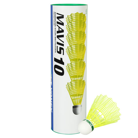 Image of Yonex Mavis 10 Shuttle Cock (Yellow) - Green Cap