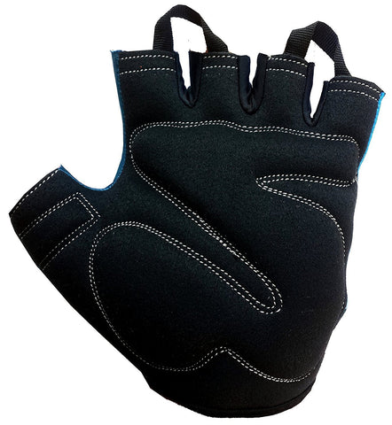 Image of Kobo WTG-20 Lycra-Spandex Gym Gloves, Large (Blue)