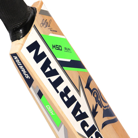 Image of Spartan MS Dhoni Run Kashmir-Willow Cricket Bat, Size 6