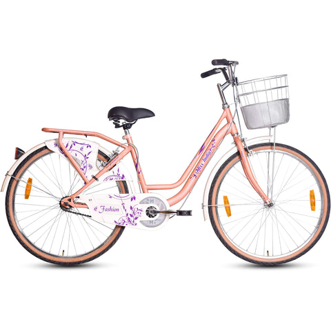 Image of Hero Fashion 26T Single Speed Cycle (Peach)