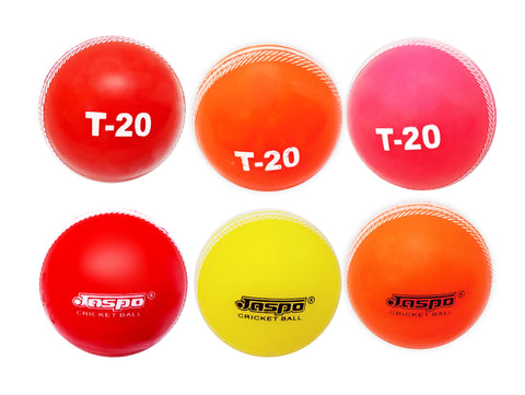 Image of Jaspo T-20 Multicolor (Six PC.) Cricket Ball