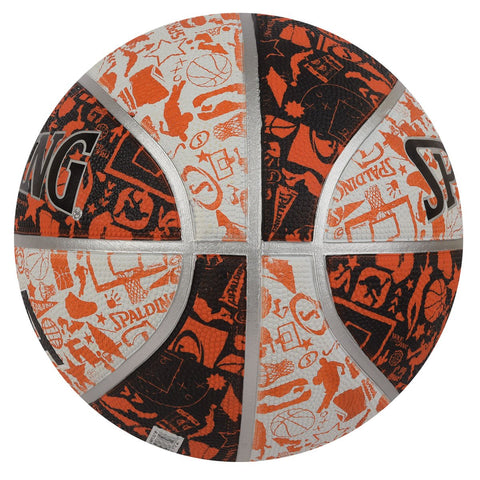 Image of Spalding NBA Graffiti Basketball Size-7 (White-Orange)