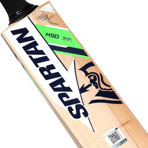 Image of Spartan MS Dhoni Run Kashmir-Willow Cricket Bat, Size 6