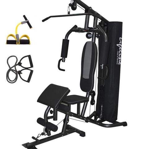 Image of Lifeline Home Gym Fitness Machine Deluxe 005 For Workout At Home Bundles With Resistance Band and Pull Reducer || Available on EMI-IMFIT