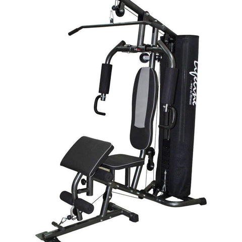 Image of Lifeline Home Gym Set Deluxe 005 For Workout At Home Bundles With Chest Expander and Fitness Curve Bench 5501A || Available on EMI-IMFIT