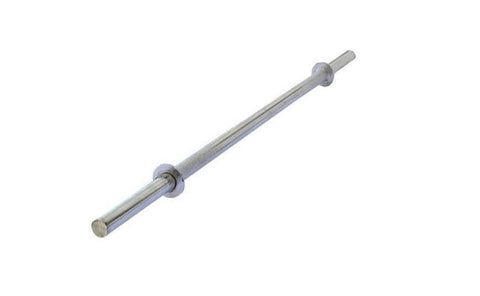 Image of (26MM) Steel Solid Straight Weight Bar with 2 Locks (Chrome) Available from 3 Feet to 6 Feet