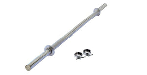 (26MM) Steel Solid Straight Weight Bar with 2 Locks (Chrome) Available from 3 Feet to 6 Feet
