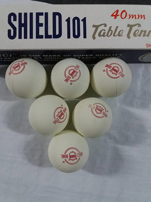 Shield 101 Table Tennis Ball, 40mm (12 balls)