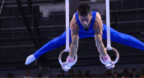 Image of gymnastic rings at home